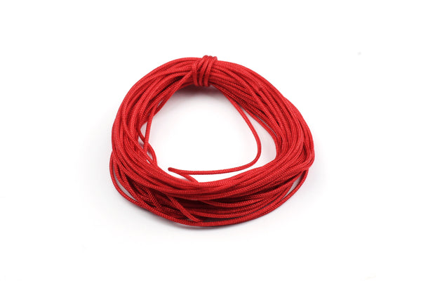 2pcs Nylon Thread Twine Beading Cord 4mm Braided String 3.2M/10.5 Feet,  Dark Red