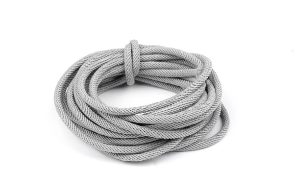 Cotton 'Rope' Cord in Grey - 3mm (3 metres) – KerrieBerrie Beads