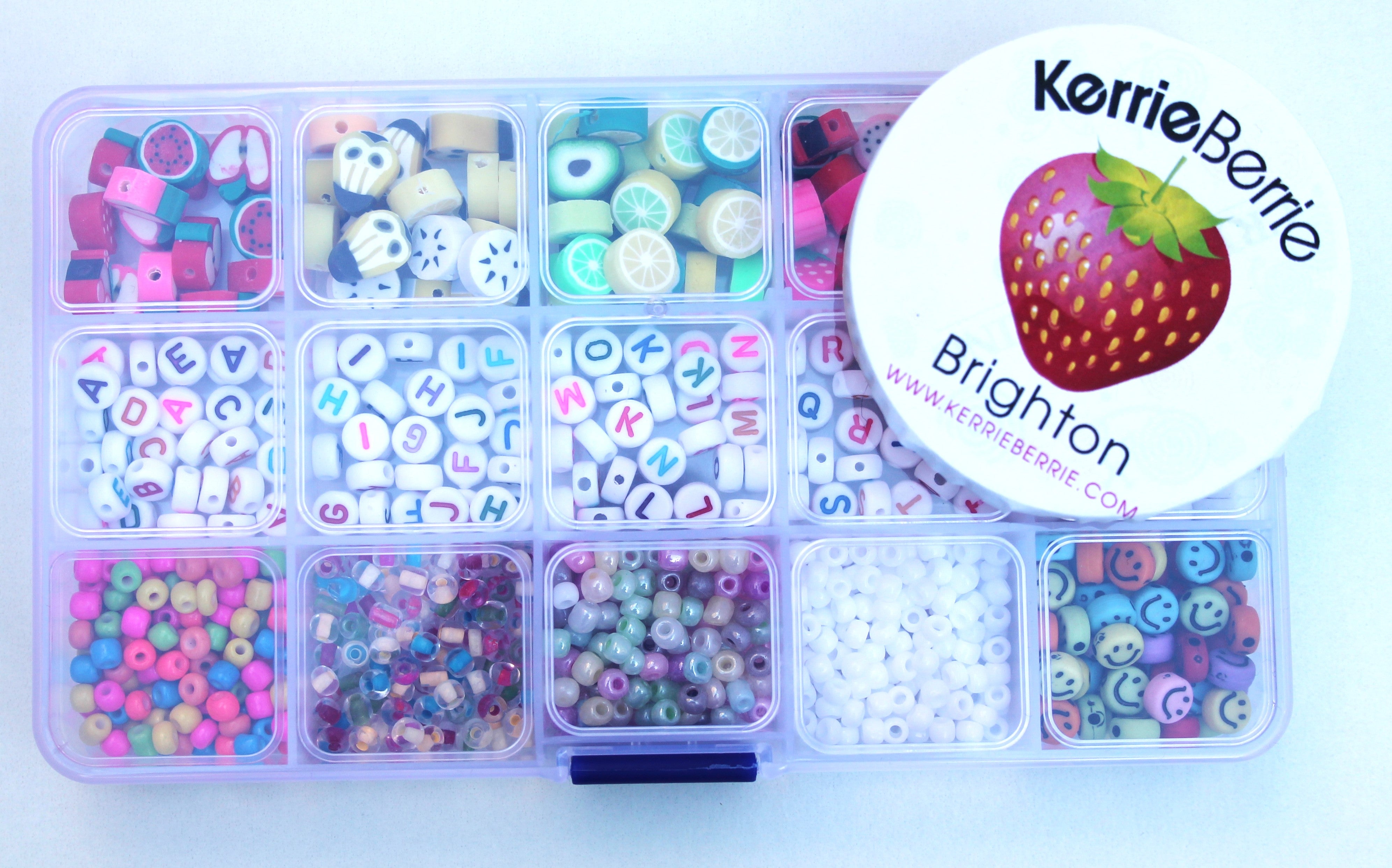 QUEFE 14420pcs Beads for Bracelet Making Kit, 56 Colors Spacer Heishi Beads  Flat | eBay
