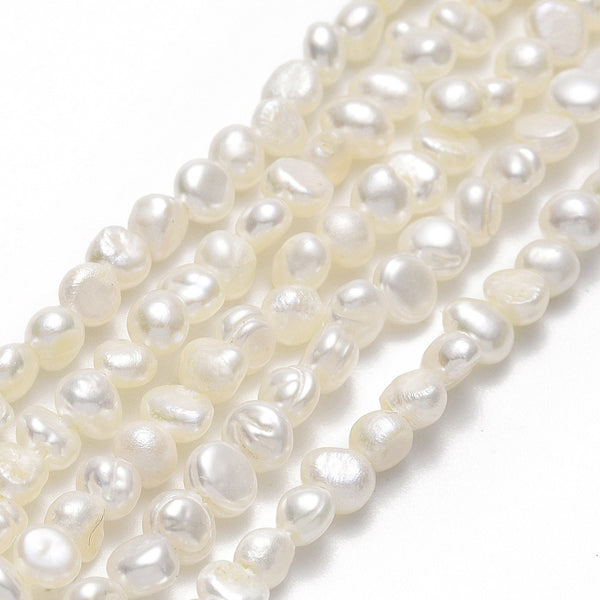 Natural Freshwater Pearl Beads Rice Shape 100% Real Pearls Bead