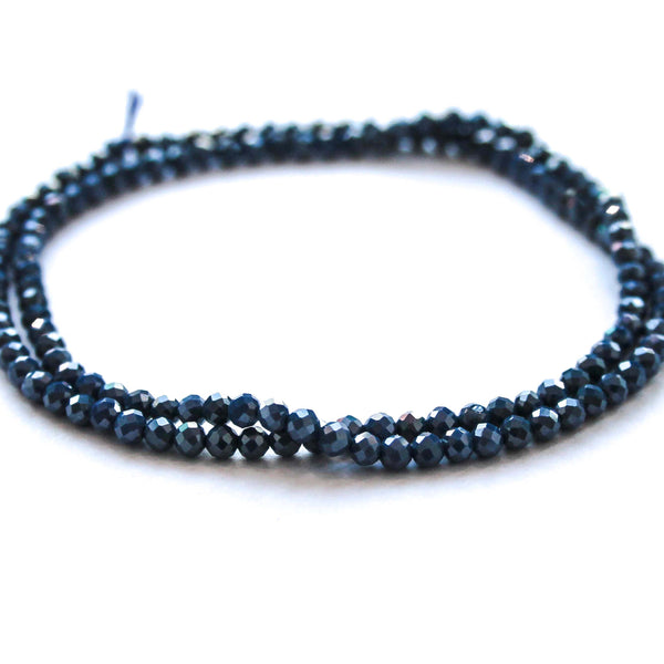 Dark Blue Opaque Cubic Zirconia - 2.5mm