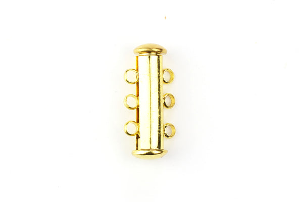 Kerrie Berrie Gold Magnetic Splitter Clasp for Multi Strand Necklaces or Bracelets