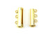 Kerrie Berrie Gold Magnetic Splitter Clasp for Multi Strand Necklaces or Bracelets