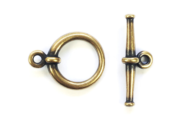 Kerrie Berrie Brass Tierracast Toggle Clasp for Jewellery Making Toggle Necklace 