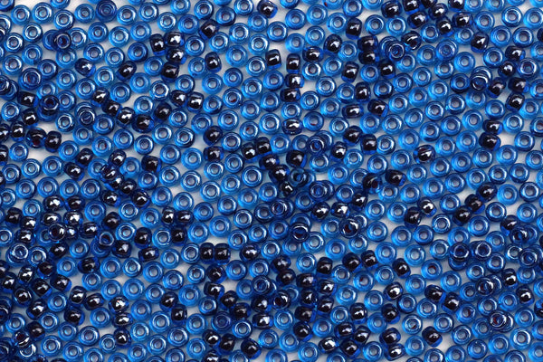 Kerrie Berrie UK Seed Beads for Jewellery Making Size 11 Seed Beads in Transparent Dark Blue