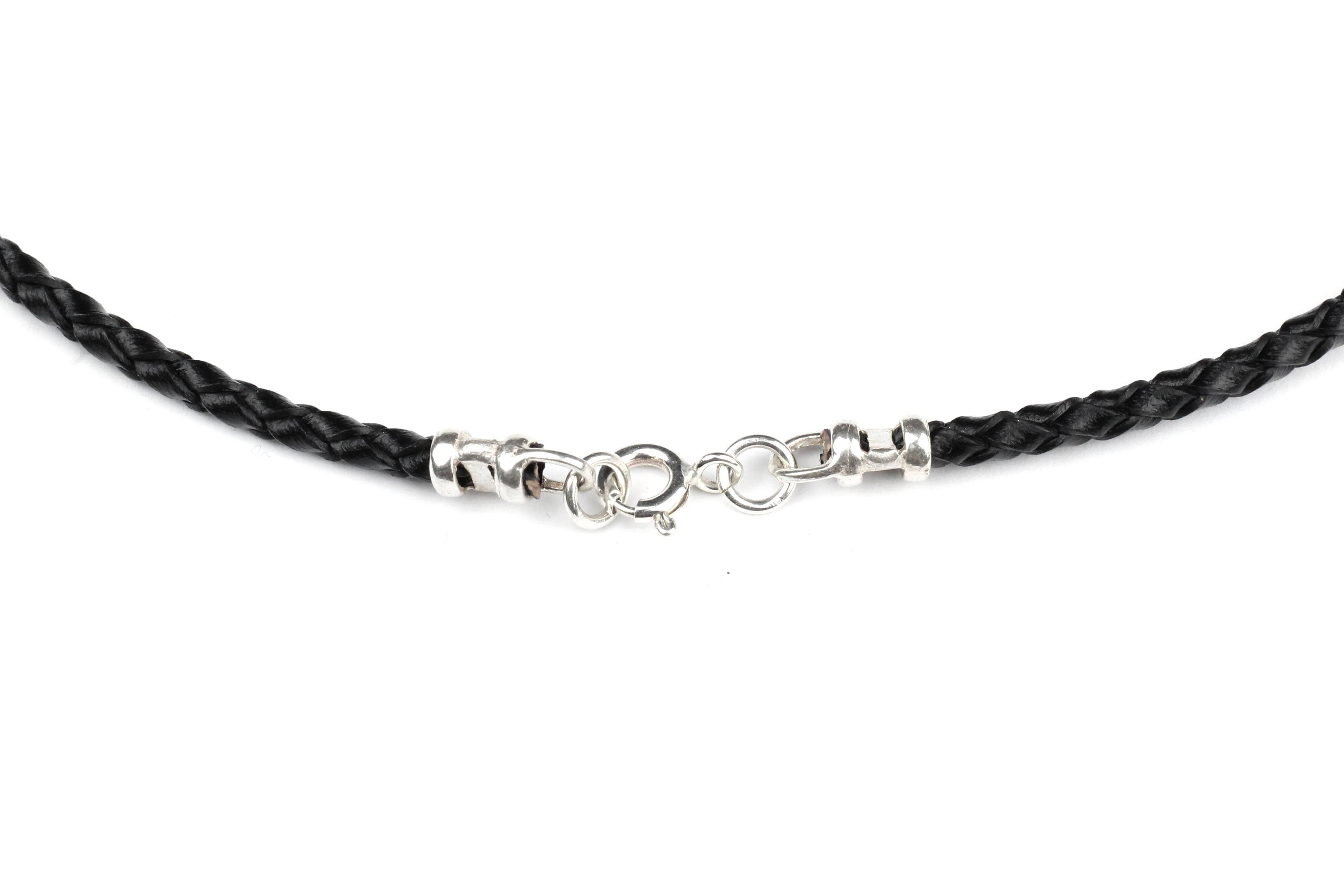 18 Black Leather Cord Necklace - 10 Pack
