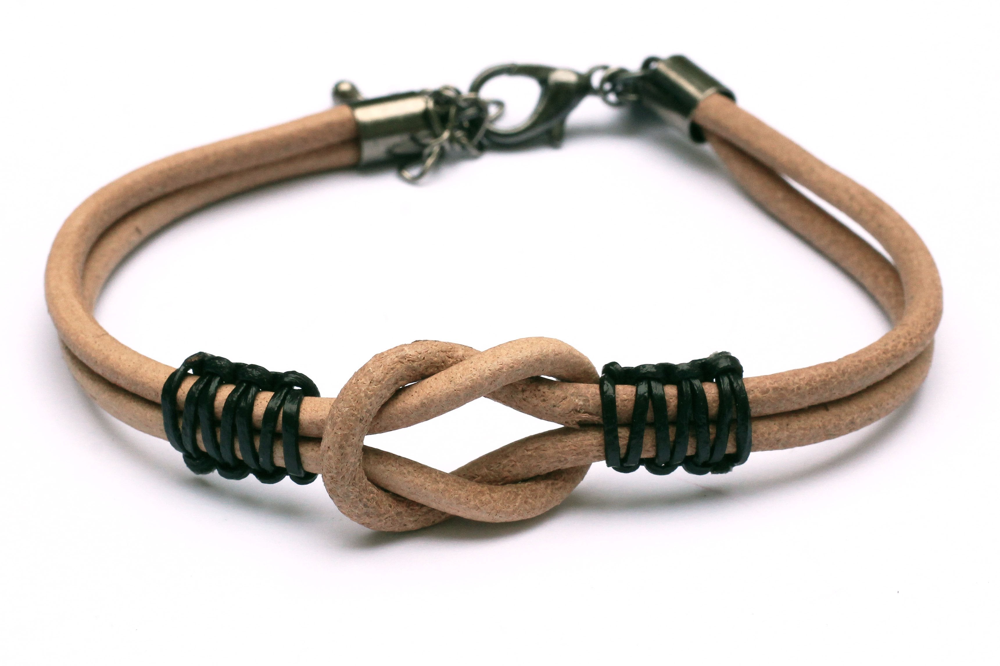 Tan Brown Leather Bracelet – KerrieBerrie Beads & Jewellery